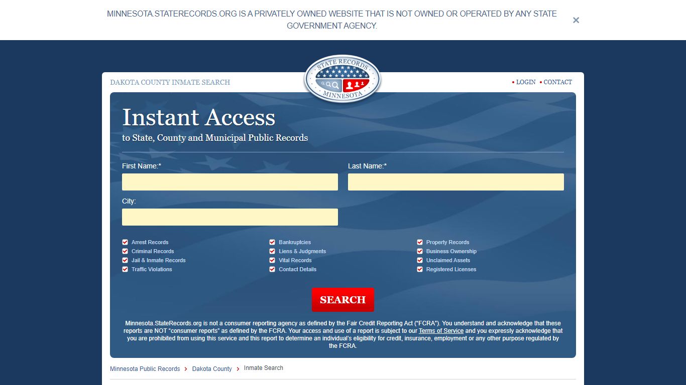 Dakota County, Minnesota Inmate Search | StateRecords.org